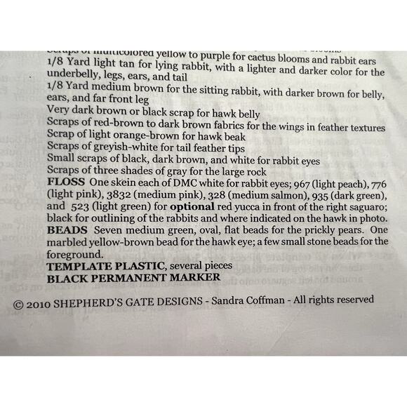 quilt pattern the sentinel sandra coffman 27" x 38" - Picture 8 of 8